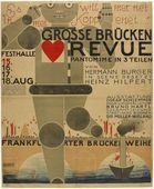 Oskar Schlemmer. Poster for the Great Bridge Revue (Gro&szlig;e Br&uuml;cken Revue). 1926
