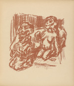 Ren&eacute; Beeh. The Wicked-Holy Vitalis (Der schlimm-heilige Vitalis) (plate 3) from Gottfried Keller-Bilderbuch. Zum Hundertsten Geburtstag Gottfried Kellers. 1914
