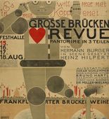 Oskar Schlemmer. Poster for the Great Bridge Revue (Gro&szlig;e Br&uuml;cken Revue). 1926