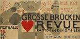 Oskar Schlemmer. Poster for the Great Bridge Revue (Gro&szlig;e Br&uuml;cken Revue). 1926