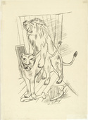Max Beckmann. Lion Couple (L&ouml;wenpaar). (1921)