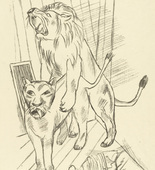 Max Beckmann. Lion Couple (L&ouml;wenpaar). (1921)