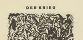 Ernst Ludwig Kirchner. The War (Der Krieg) (headpiece, page 3) from Umbra vitae (Shadow of Life). 1924