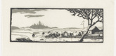 Emil Orlik. Skating Rink (Eislaufplatz) from Small Woodcuts (Kleine Holzschnitte). 1920 (prints executed 1896-1899)