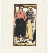 Emil Orlik. Dutch Boys (Holl&auml;ndische Buben) from Small Woodcuts (Kleine Holzschnitte). 1920 (prints executed 1896-1899)