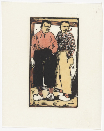 Emil Orlik. Dutch Boys (Holl&auml;ndische Buben) from Small Woodcuts (Kleine Holzschnitte). 1920 (prints executed 1896-1899)