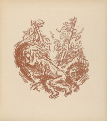 Ren&eacute; Beeh. Little Meret (Das Meretlein) (plate 6) from Gottfried Keller-Bilderbuch. Zum Hundertsten Geburtstag Gottfried Kellers. 1914
