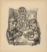 Ren&eacute; Beeh. The Three Just Comb Makers (Die drei gerechten Kammacher) (plate 8) from Gottfried Keller-Bilderbuch. Zum Hundertsten Geburtstag Gottfried Kellers. 1914