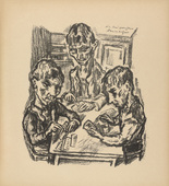 Ren&eacute; Beeh. The Three Just Comb Makers (Die drei gerechten Kammacher) (plate 8) from Gottfried Keller-Bilderbuch. Zum Hundertsten Geburtstag Gottfried Kellers. 1914