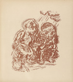 Ren&eacute; Beeh. The Fool of Manegg (Der Narr auf Manegg) (plate 9) from Gottfried Keller-Bilderbuch. Zum Hundertsten Geburtstag Gottfried Kellers. 1914