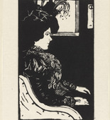Emil Orlik. Frenchwoman (Franz&ouml;sin) from Small Woodcuts (Kleine Holzschnitte). 1920 (prints executed 1896-1899)