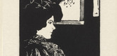 Emil Orlik. Frenchwoman (Franz&ouml;sin) from Small Woodcuts (Kleine Holzschnitte). 1920 (prints executed 1896-1899)