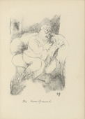 Rudolf Grossmann. The Art Lover (Der Kunstfreund) (plate, after p. 136) from Ganymed. Bl&auml;tter der Mar&eacute;es-Gesellschaft, vol. 1. 1919