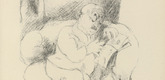 Rudolf Grossmann. The Art Lover (Der Kunstfreund) (plate, after p. 136) from Ganymed. Bl&auml;tter der Mar&eacute;es-Gesellschaft, vol. 1. 1919
