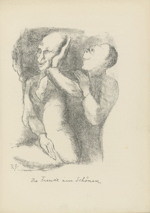 Rudolf Grossmann. The Delight in Beauty (Die Freude am Sch&ouml;nen) (plate, after p. 140) from Ganymed. Bl&auml;tter der Mar&eacute;es-Gesellschaft, vol. 1. 1919