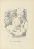 Rudolf Grossmann. The Misunderstood One (Der Unverstandene) (plate, after p. 144) from Ganymed. Bl&auml;tter der Mar&eacute;es-Gesellschaft, vol. 1. 1919