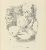 Rudolf Grossmann. The Misunderstood One (Der Unverstandene) (plate, after p. 144) from Ganymed. Bl&auml;tter der Mar&eacute;es-Gesellschaft, vol. 1. 1919