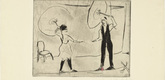 Erich Heckel. Tightrope Walkers (Seilt&auml;nzer). 1910