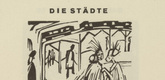 Ernst Ludwig Kirchner. The Cities (Die St&auml;dte) (headpiece, page 19) from Umbra vitae (Shadow of Life). 1924