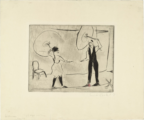 Erich Heckel. Tightrope Walkers (Seilt&auml;nzer). 1910