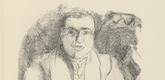 Rudolf Grossmann. The Art Dealer (Der Kunsth&auml;ndler) (plate, after p. 148) from Ganymed. Bl&auml;tter der Mar&eacute;es-Gesellschaft, vol. 1. 1919