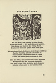 Ernst Ludwig Kirchner. The Castles (Die Schl&ouml;sser) (headpiece, page 21) from Umbra vitae (Shadow of Life). 1924
