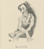 Rudolf Grossmann. The Critic (Der Kritiker) (plate, after p. 152) from Ganymed. Bl&auml;tter der Mar&eacute;es-Gesellschaft, vol. 1. 1919