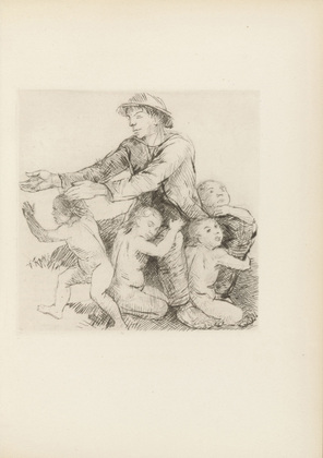 Adolf Ferdinand Schinnerer. The Children's Shepherd (Der Kinderhirte) (plate, preceding p. 73) from Ganymed. Bl&auml;tter der Mar&eacute;es-Gesellschaft, vol. 3. 1921