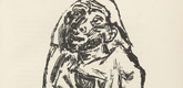 Ren&eacute; Beeh. The Beggar (Der Bettler) (plate, after p. 88) from Ganymed. Bl&auml;tter der Mar&eacute;es-Gesellschaft, vol. 3. 1921