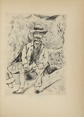 Rudolf Grossmann. The Old Gardener (Der alte G&auml;rtner) (plate, after p. 148) from Ganymed. Bl&auml;tter der Mar&eacute;es-Gesellschaft, vol. 3. 1921