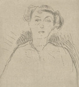 Hans Purrmann. Portrait of Mrs. Hardt von H&ouml;sslin (Bildnis Frau Hardt von H&ouml;sslin). (1915)