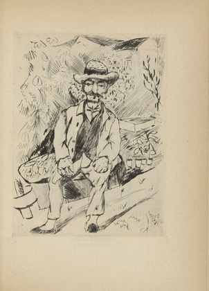 Rudolf Grossmann. The Old Gardener (Der alte G&auml;rtner) (plate, after p. 148) from Ganymed. Bl&auml;tter der Mar&eacute;es-Gesellschaft, vol. 3. 1921