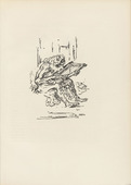Alfred Kubin. Jeremiah (Jeremias) (plate, after p. 152) from Ganymed. Bl&auml;tter der Mar&eacute;es-Gesellschaft, vol. 3. 1921
