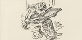 Alfred Kubin. Jeremiah (Jeremias) (plate, after p. 152) from Ganymed. Bl&auml;tter der Mar&eacute;es-Gesellschaft, vol. 3. 1921