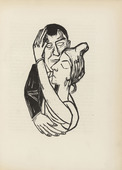 Max Beckmann. Dancers (Tanzende) (plate, after p. 128) from Ganymed. Bl&auml;tter der Mar&eacute;es-Gesellschaft, vol. 4. 1922