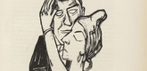 Max Beckmann. Dancers (Tanzende) (plate, after p. 128) from Ganymed. Bl&auml;tter der Mar&eacute;es-Gesellschaft, vol. 4. 1922