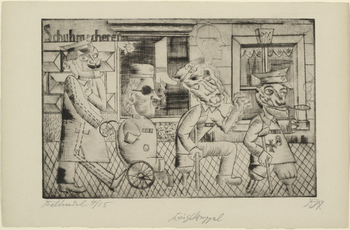 Otto Dix. War Cripples (Kriegskr&uuml;ppel). (1920)