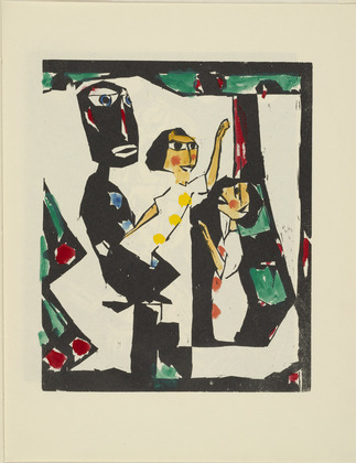 Siegfried Schott. Theater (Theater) from the periodical K&uuml;ndung, vol. 1, no. 7, 8 (July, August 1921). 1921 (executed 1920)