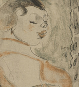 Max Pechstein. Cabaret Singer (Chansonette). 1909