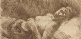 Hans G&ouml;tt. Sleeping Girl (Schlafendes M&auml;dchen) (plate, after p. 144) from Ganymed. Bl&auml;tter der Mar&eacute;es-Gesellschaft, vol. 5. 1925 (print executed 1924)