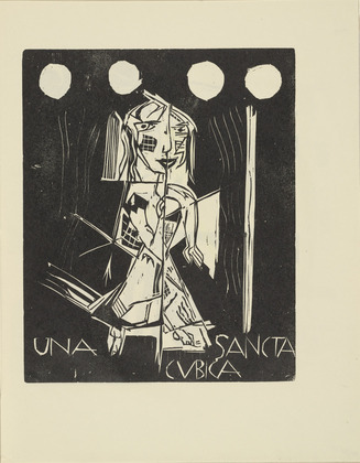 Siegfried Schott. Una Sancta Cubica (Una Sancta Cubica) from the periodical K&uuml;ndung, vol. 1, no. 7, 8 (July, August 1921). 1921
