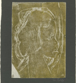 Christian Rohlfs. Profile of a Young Girl (M&auml;dchenkopf, Profil). (c. 1911)