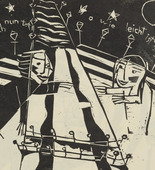 Siegfried Schott. Death (Der Tod) from the periodical K&uuml;ndung, vol. 1, no. 7, 8 (July, August 1921). 1921