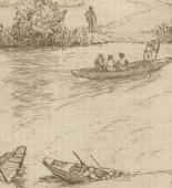 Adolf Ferdinand Schinnerer. Crossing (&Uuml;berfahrt) (plate, after p. 160) from Ganymed. Bl&auml;tter der Mar&eacute;es-Gesellschaft, vol. 5. 1925 (print executed 1923)