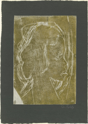 Christian Rohlfs. Profile of a Young Girl (M&auml;dchenkopf, Profil). (c. 1911)