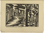 Jacoba van Heemskerck. Landscape with Zigzag Path (Landschaft mit Zickzackweg) (plate, p. 9) from the periodical Der Sturm. Wochenschrift f&uuml;r Kultur und K&uuml;nste, vol. 8, no. 1 (April 1917). 1917