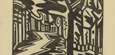 Jacoba van Heemskerck. Landscape with Zigzag Path (Landschaft mit Zickzackweg) (plate, p. 9) from the periodical Der Sturm. Wochenschrift f&uuml;r Kultur und K&uuml;nste, vol. 8, no. 1 (April 1917). 1917
