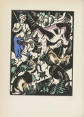 Richard Seewald. The Shepherd (Der Hirte) (plate, after p. 132) from the periodical Genius. Zeitschrift f&uuml;r werdende und alte Kunst, vol. 1, no. 1. 1919 (print executed 1918)