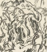 Karl Caspar. John at Patmos (Johannes auf Patmos) (plate, after p. 160) from the periodical Genius. Zeitschrift f&uuml;r werdende und alte Kunst, vol. 1, no. 1. 1919 (print executed 1918)