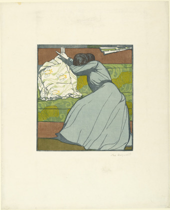 Maximilian Kurzweil. Pillow (Der Polster) from the Annual Print Portfolio (Jahresmappe) of the Gesellschaft f&uuml;r vervielf&auml;ltigende Kunst. (1903)